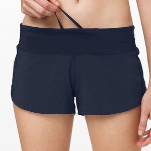 {Lululemon} Navy 2.5” Speed Up Shorts
